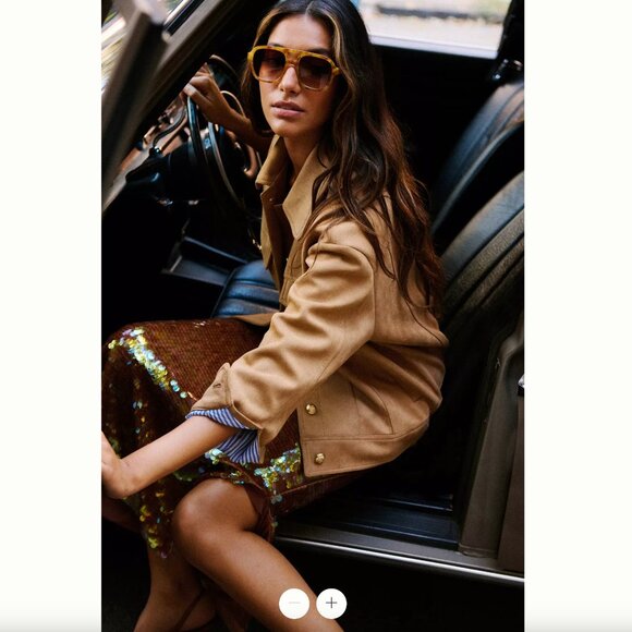 Anthropologie Maeve Iridescent Sequin Maxi Skirt - Picture 3 of 9